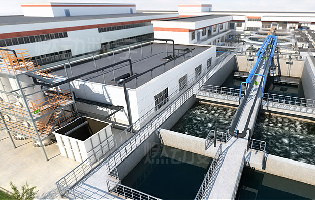 廢污水處理流程三維動畫 廢污水處理流程三維動畫