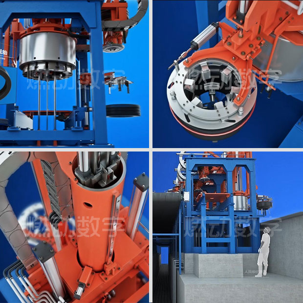 輪胎定型硫化設備三維演示動畫制作 輪胎定型硫化設備三維演示動畫制作