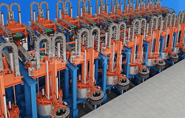 輪胎定型硫化設備三維演示動畫制作 輪胎定型硫化設備三維演示動畫制作